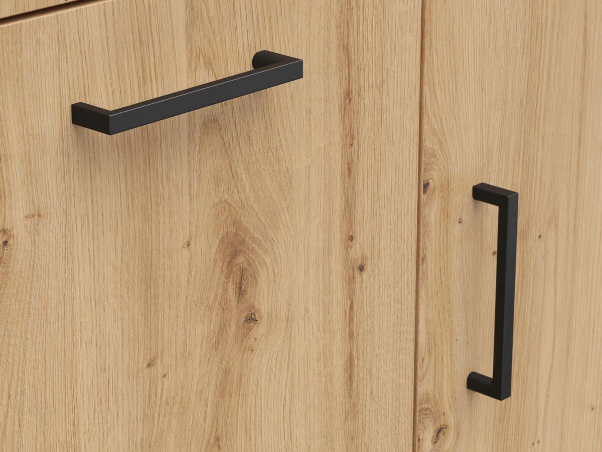 Komód Cabinet - Artisan tölgy, Modern, faalapú anyag (80/115/40cm)