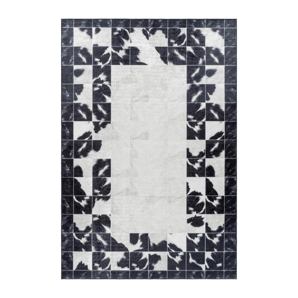 Flachwebteppich Fiesta - Creme/Schwarz, Design, Textil (140/200cm) - Novel
