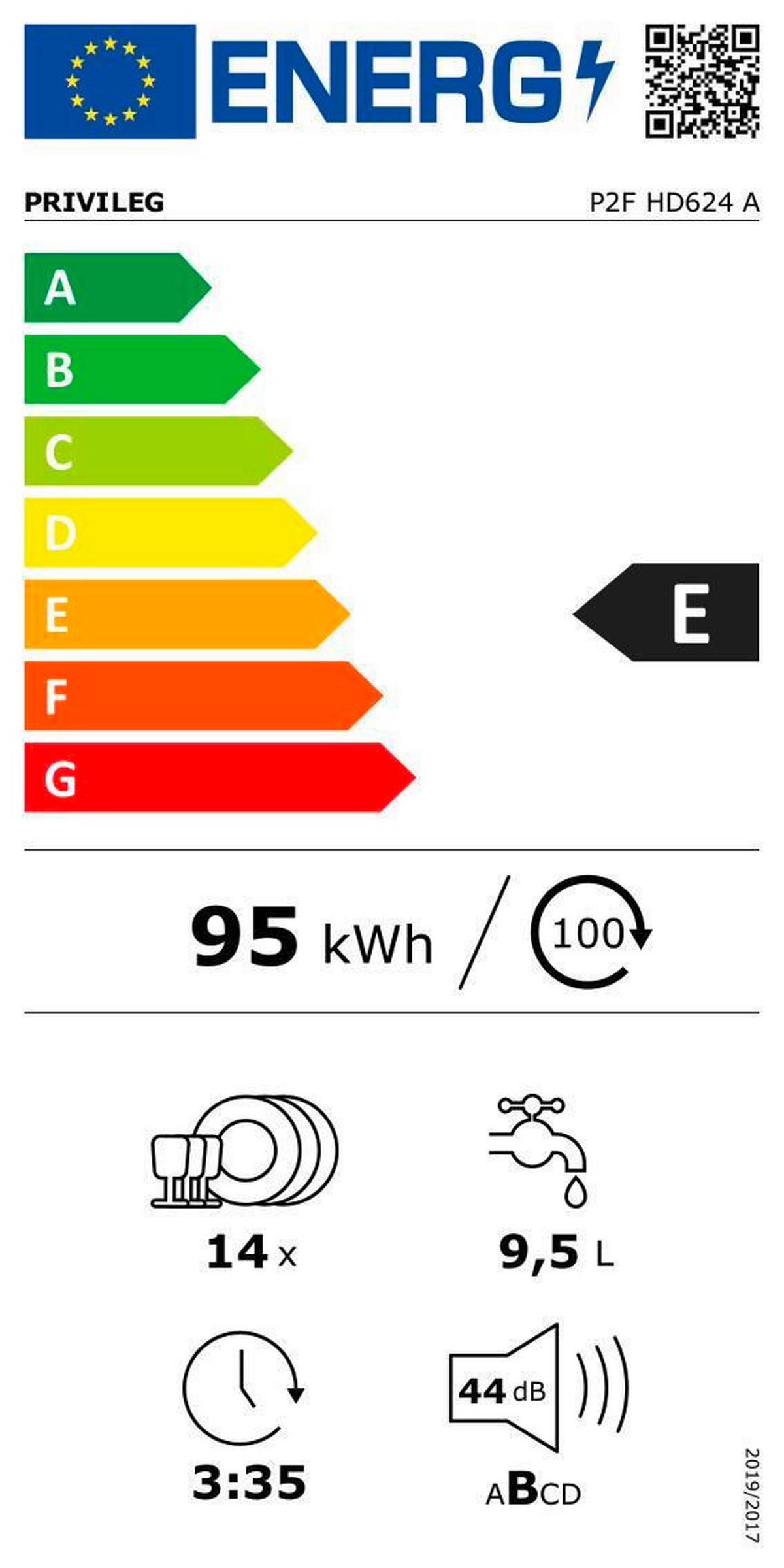 Geschirrspüler P2f Hd624 A - Weiß, Basics, Kunststoff/Metall (60/85/59cm) - Privileg