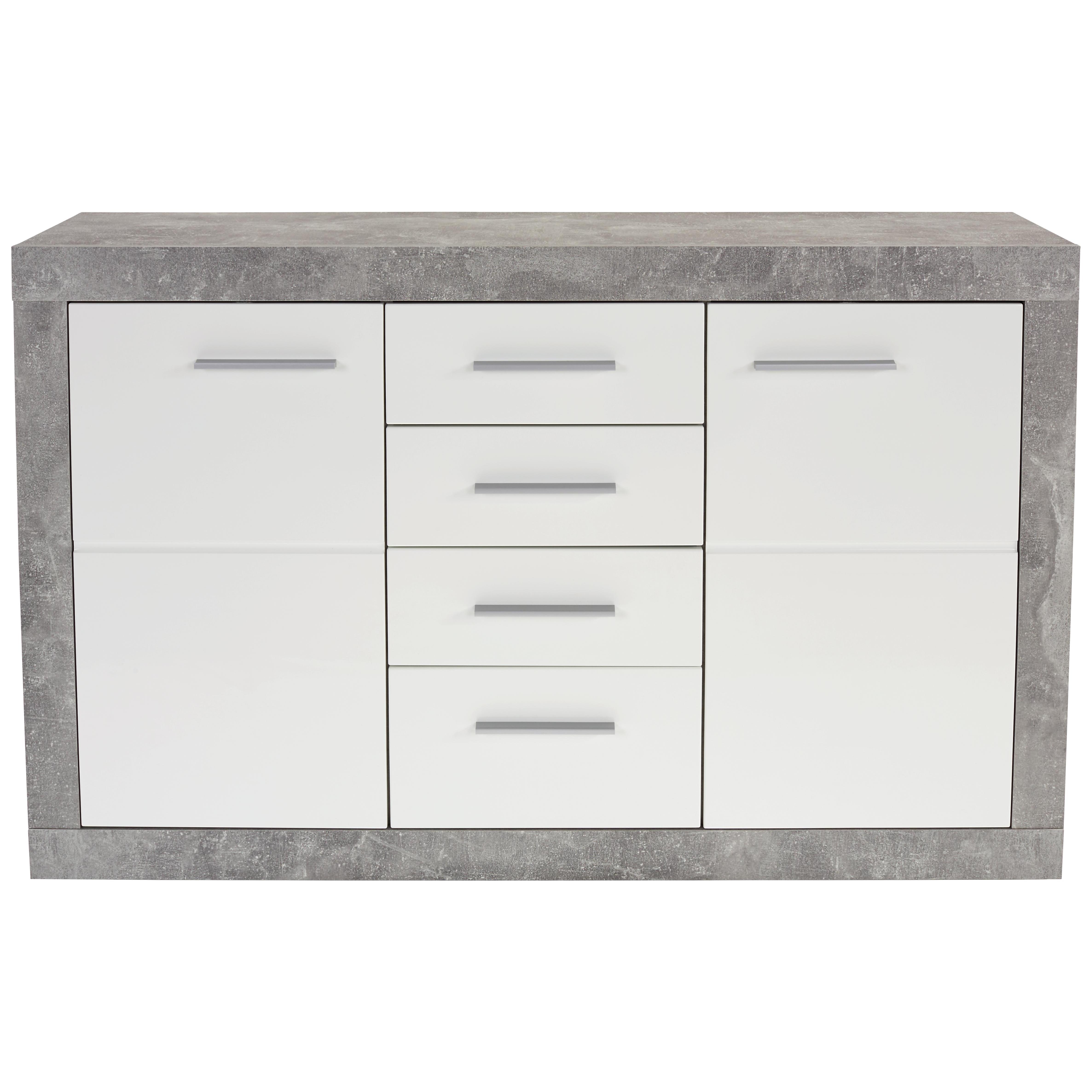 Sideboard Malta B138cm Betonoptik Hell/ Weiß online kaufen Möbelix