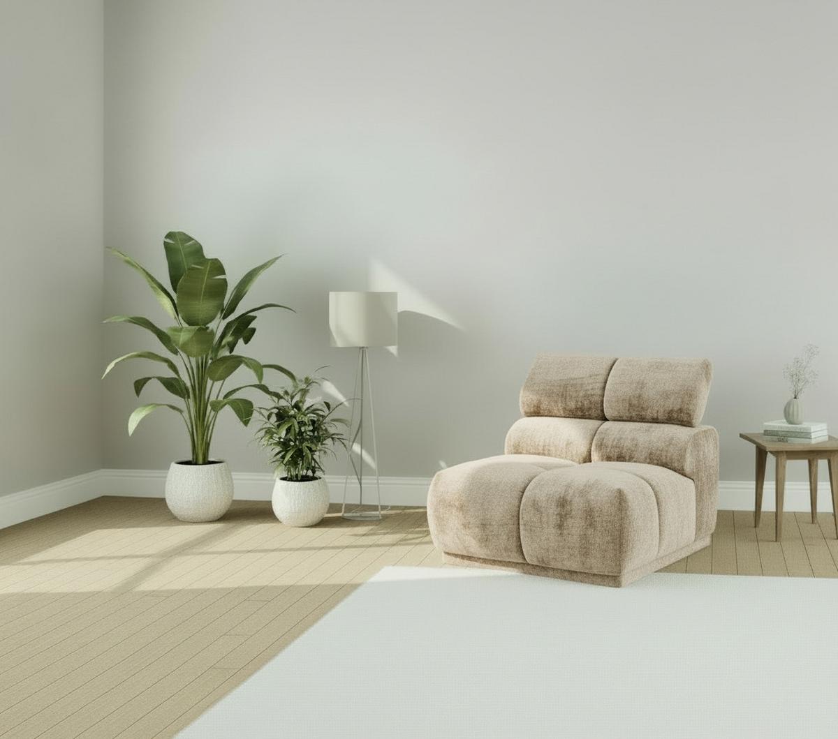 Sofaelement Chani Taupe, B: 81 cm - Taupe, MODERN, Textil (81/86/113cm) - MID.YOU