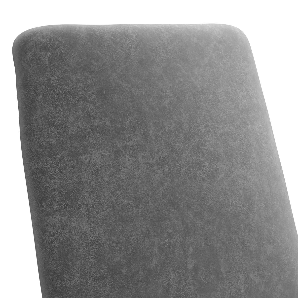 Stuhl Kian Webstoff Grau, B: 46 cm - Schwarz/Grau, Trend, Textil/Metall (46/88/63cm)