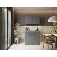 BUFFET Oliver, Grau B: 100 cm - Eiche Artisan/Grau, Trend, Holzwerkstoff (100/200/60cm) - Respekta