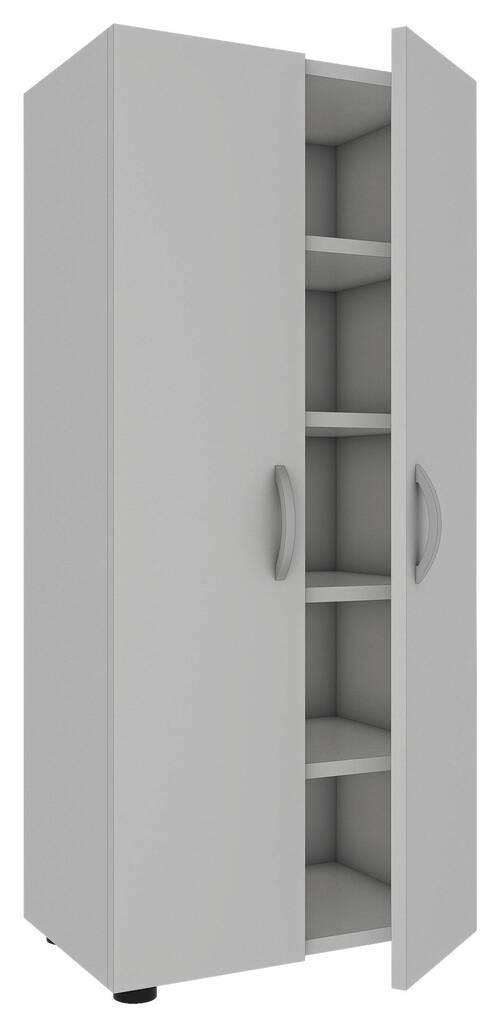 Schuhschrank Ulas Weiß B: 49 Cm - Weiß/Grau, MODERN, Holzwerkstoff (49/108/30cm) - MID.YOU