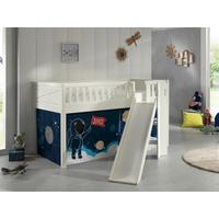 SPIELBETT SCOTT - Weiß/Naturfarben, ROMANTIK / LANDHAUS, Holz (90/200cm) - Vipack