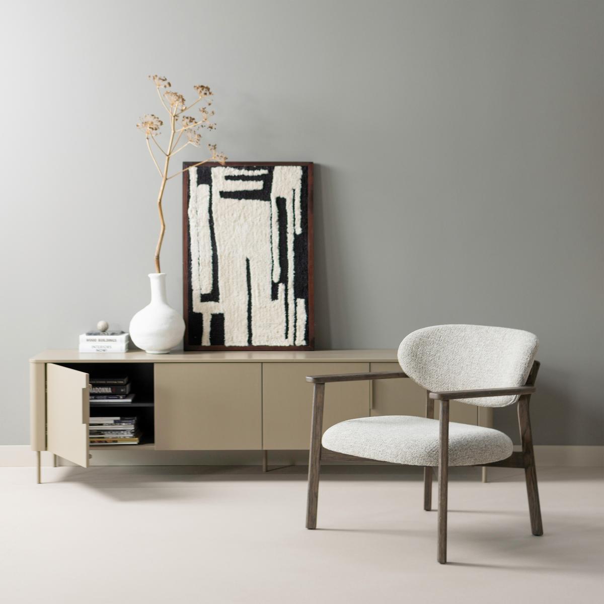 Sessel Udar Braun B: 68cm - Braun, Design, Holz/Textil (68/76/75cm) - Livetastic