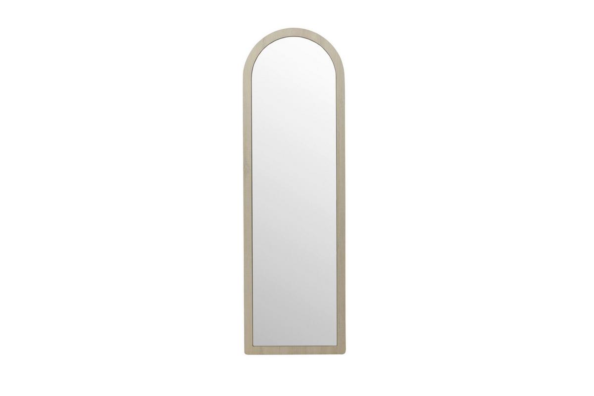 Dekospiegel Memphis Weiß B: 60cm - Weiß, MODERN, Glas/Holz (60/193/3cm) - Livetastic