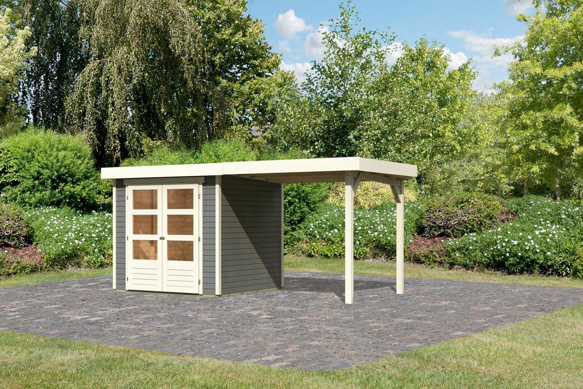 Gartenhaus Bregenz 2 39861 Bregenz 2 - Weiß/Grau, Basics, Holz (213/209/211cm)