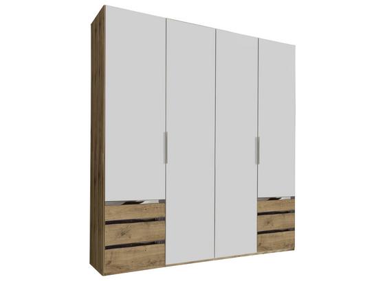 Drehtürenschrank mit Schubladen 200cm Level 36a, Weiß Dekor - Eichefarben/Weiß, MODERN, Holzwerkstoff (200/216/58cm) Drehtürenschrank mit Schubladen 200cm Level 36a, Weiß Dekor - Eichefarben/Weiß, MODERN, Holzwerkstoff (200/216/58cm)