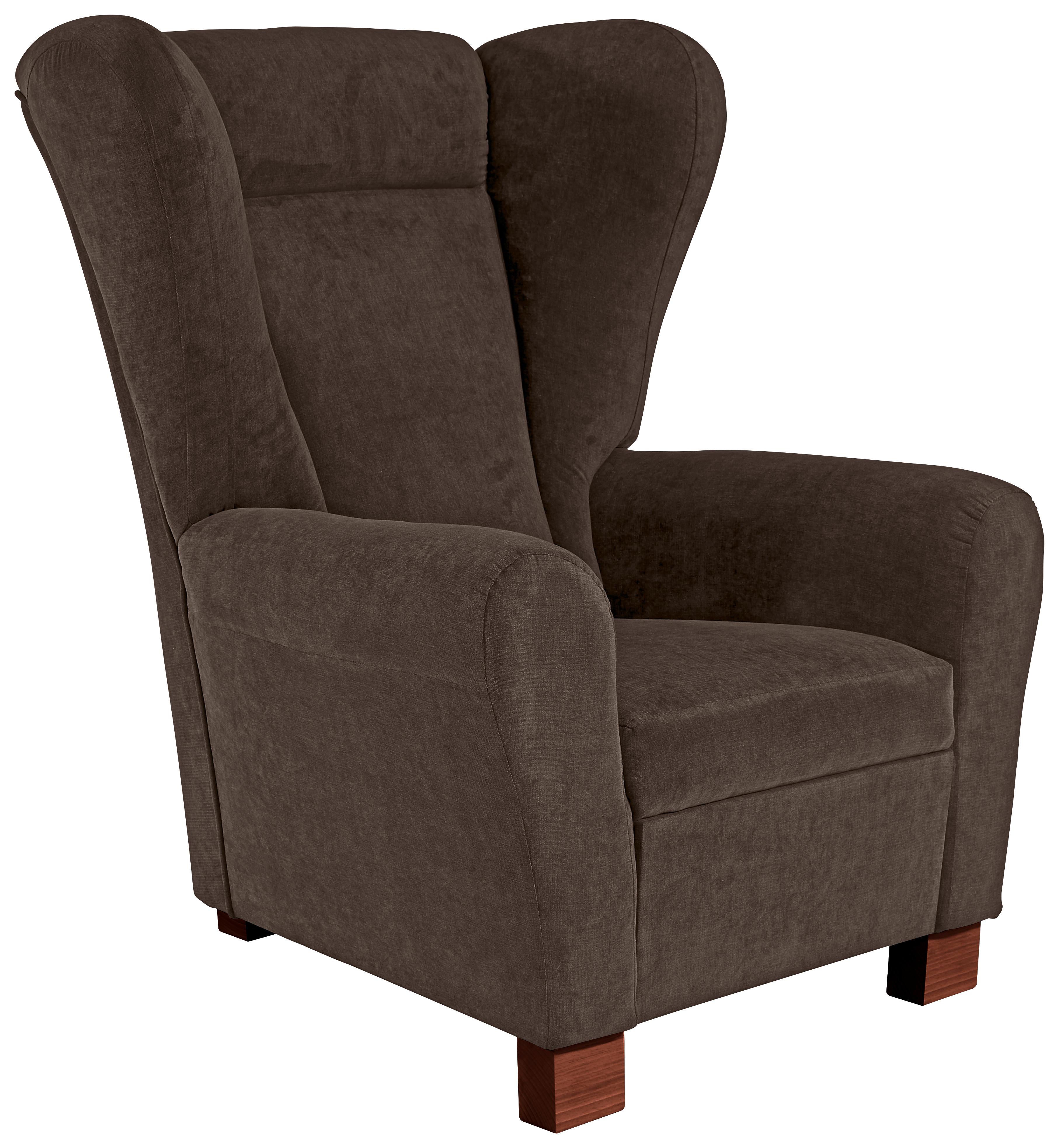 Kreslo Chandler - svetlohnedá/hnedá, Moderný, kov/drevo (95/109/97cm) - Ondega