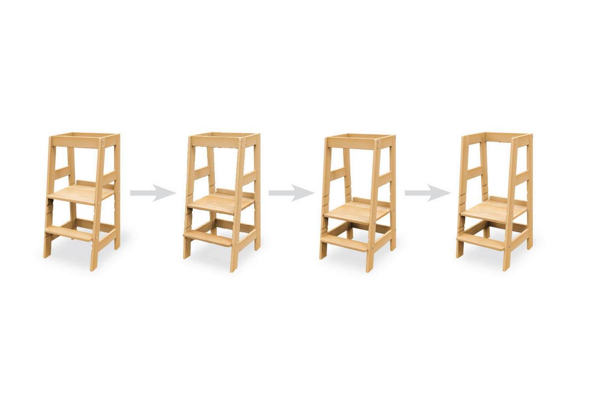 Lernturm 842001 Fino - Buchefarben, Basics, Holz (40/85/47cm) - Pinolino