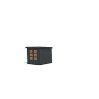 Gartenhaus Gaia Anthrazit - Anthrazit, MODERN, Holz/Metall (209/208/213cm)