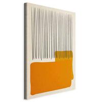 Leinwandbild Orange Beige B: 40 cm - Beige/Orange, Basics, Holzwerkstoff/Textil (40/60/1.2cm) - artgeist