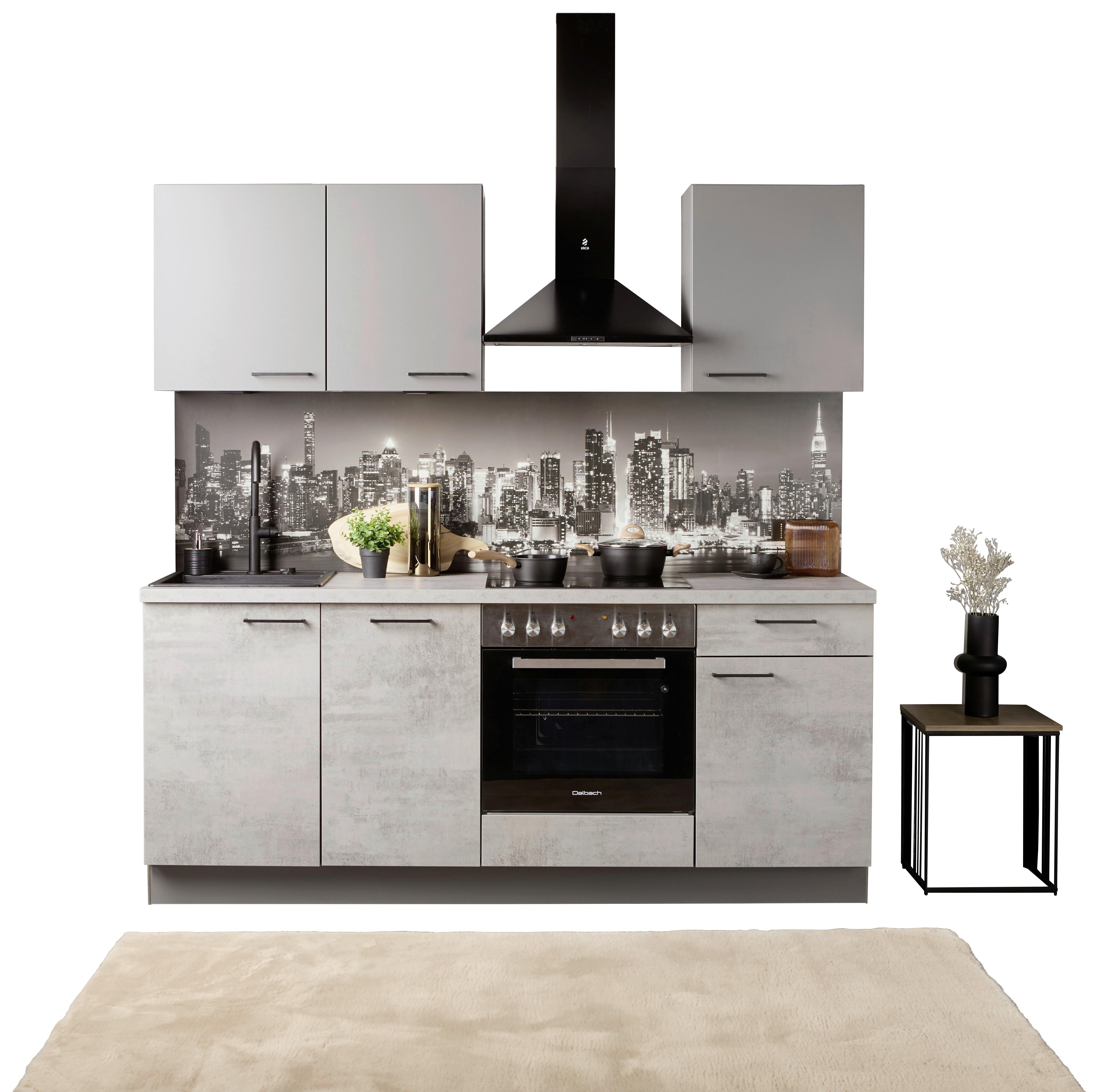 KÜCHENBLOCK BASE / WIN - Design, Holzwerkstoff (205cm) - Express-Kuechen