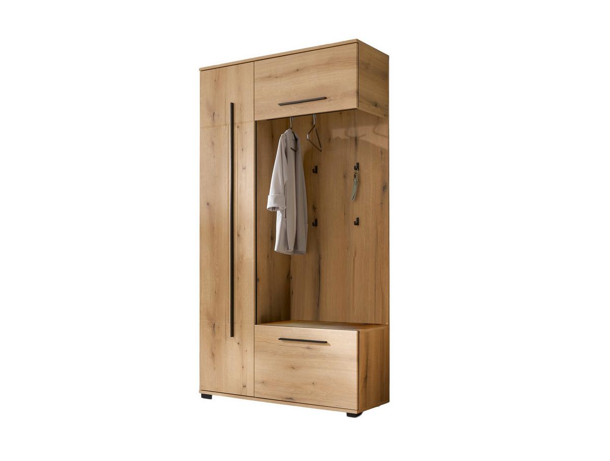 GARDEROBE Cantara Eichefarben B: 111cm - Eichefarben, MODERN, Holzwerkstoff (111/201/39cm) - MID.YOU