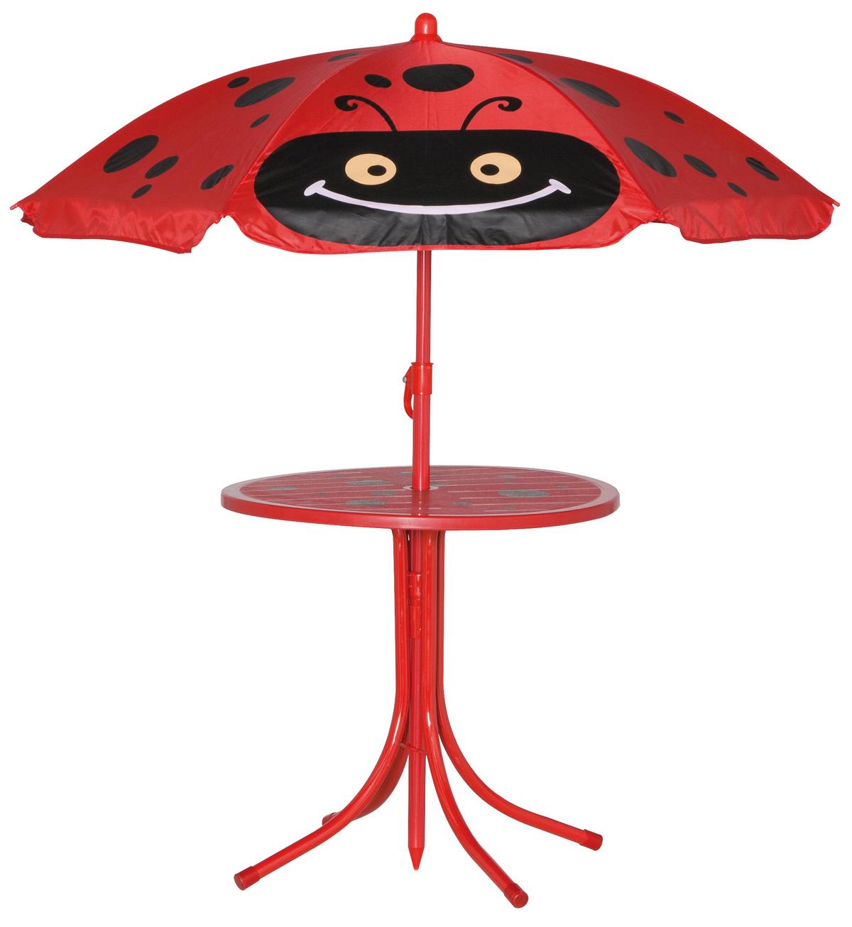 Kinder-Gartenset 672618 - Rot, MODERN, Textil/Metall - Siena Garden