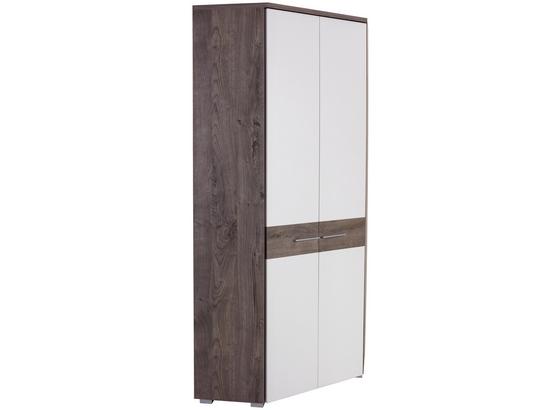 Rohová Skříň Monza New - bílá/barvy dubu, Moderní, kompozitní dřevo (80/196/80cm) Rohová Skříň Monza New - bílá/barvy dubu, Moderní, kompozitní dřevo (80/196/80cm)
