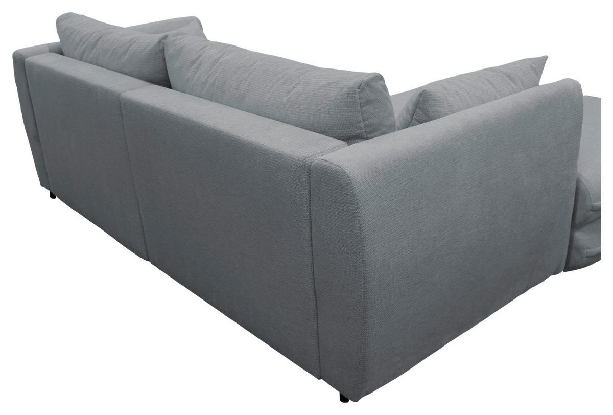 Ecksofa Vivaldi Grau S: 201x240 Cm - Schwarz/Grau, Design, Textil (201/250cm) - MID.YOU