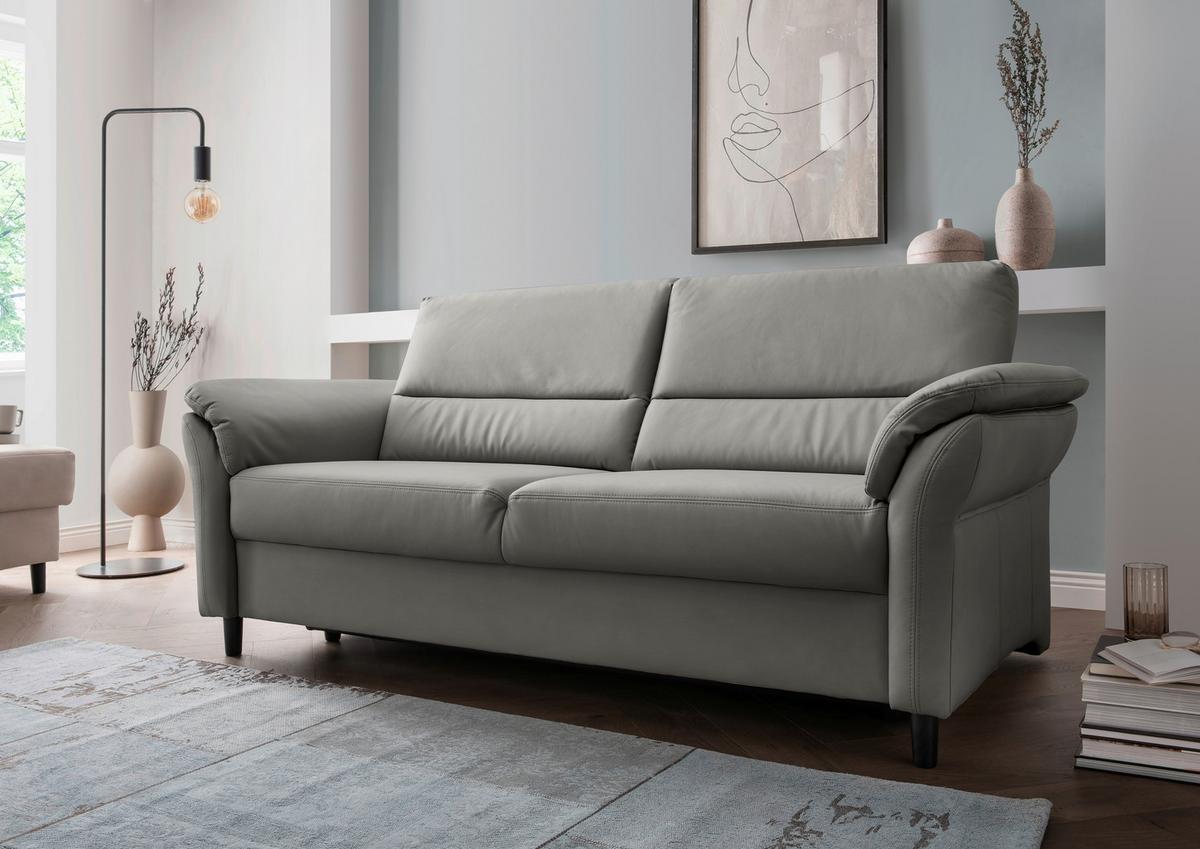 3-Sitzer-Sofa Cavoli, Grau B: 192 cm - Schwarz/Grau, MODERN, Textil (192/90/89cm) - Livetastic