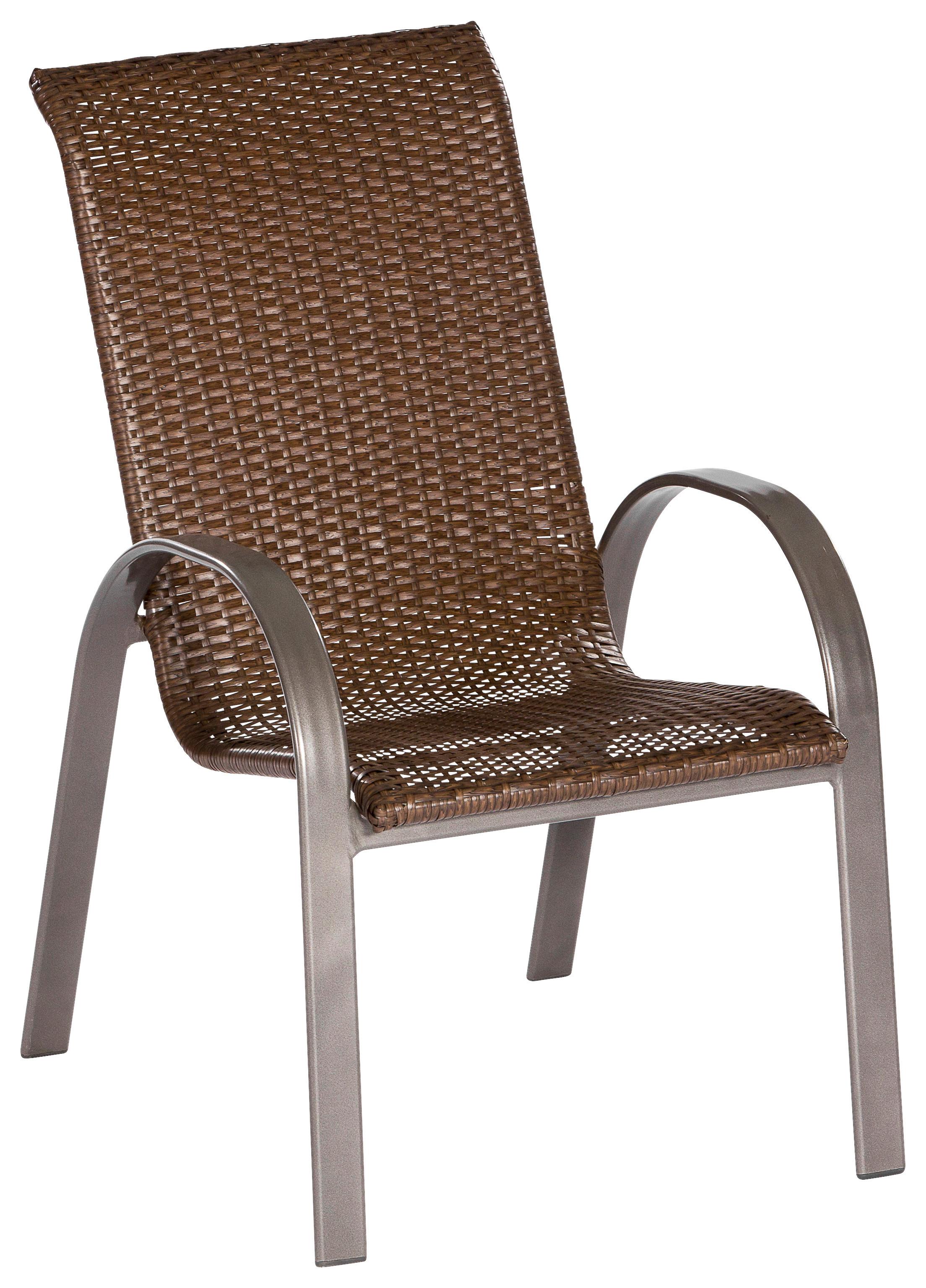 Gartensessel Stapelbar Varese Aluminium - Graphitfarben/Braun, MODERN, Kunststoff/Metall (57/95/78cm) - Gardenson