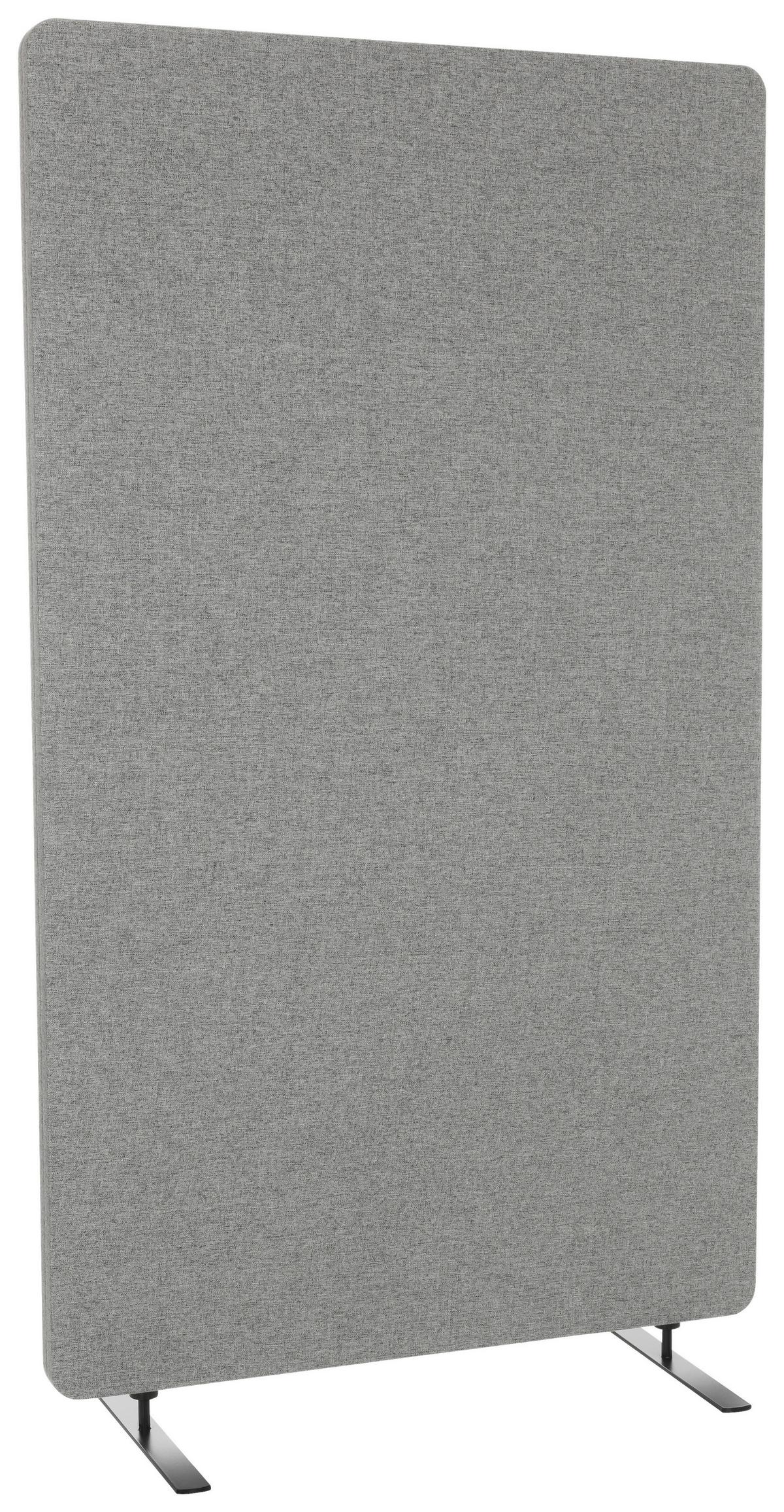 Trennwand Flexmiut Stand - Hellgrau, Basics, Kunststoff/Textil (80/142/35cm) - MID.YOU