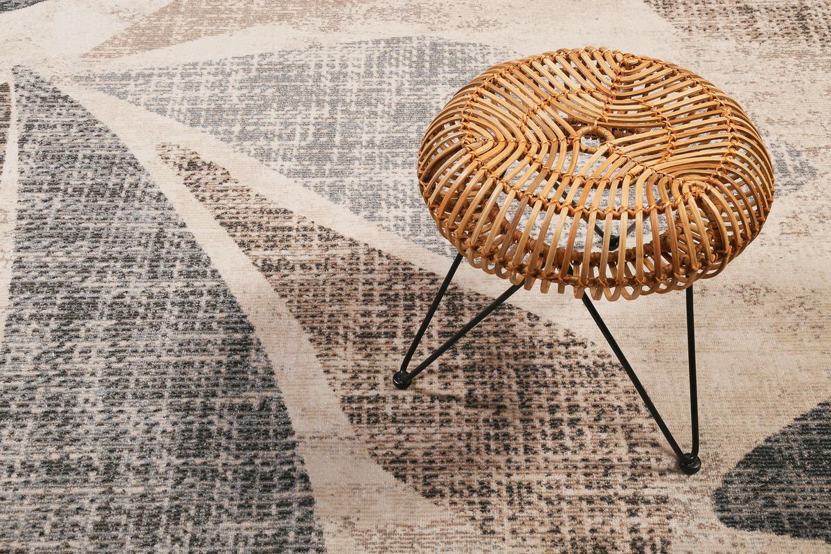 Outdoor-Teppich Beige Leaf 120/170 cm - Beige, KONVENTIONELL, Textil (120/170cm) - Esprit