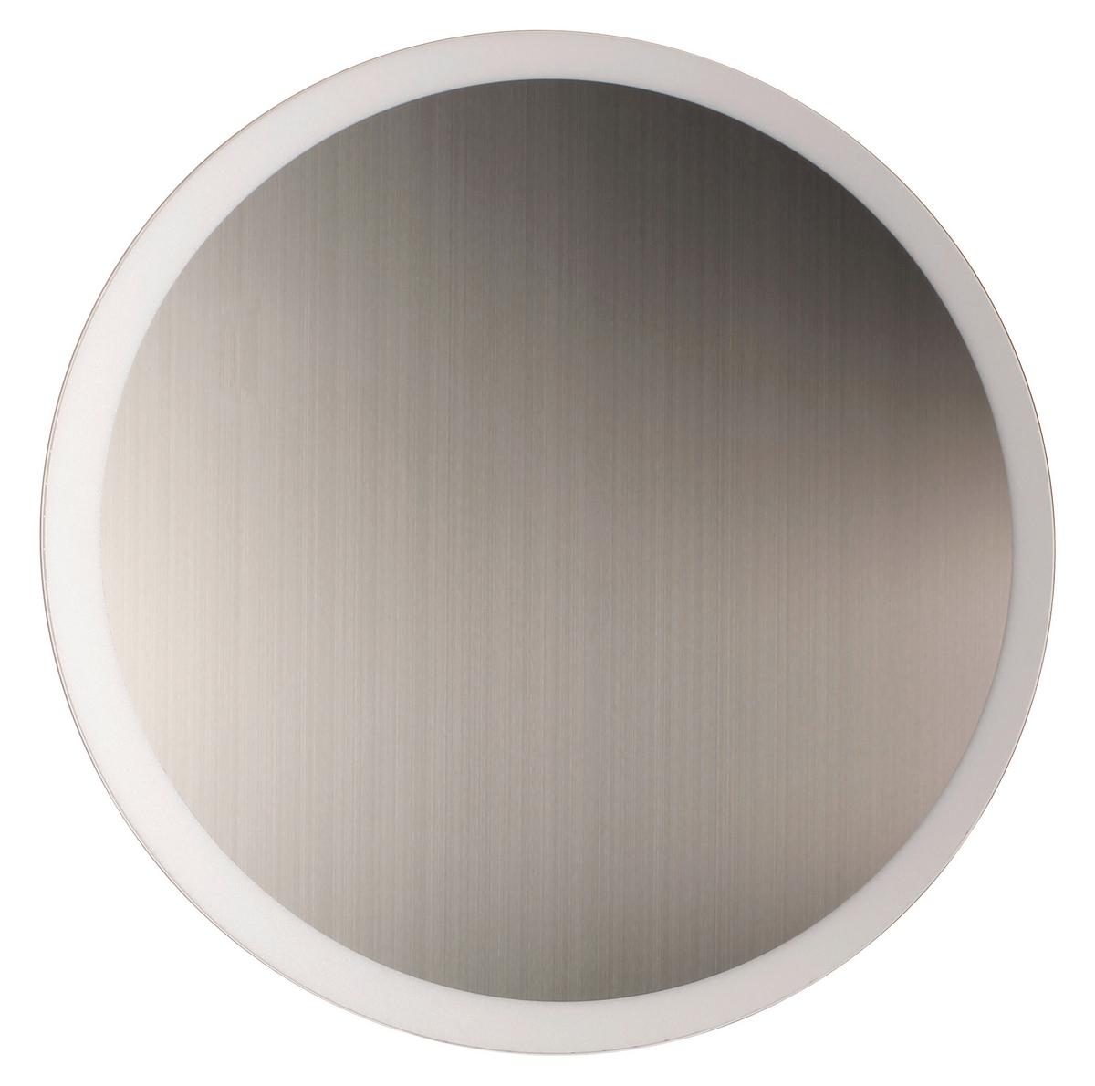 LED-Deckenleuchte Moon Ø 50 cm, 3 Helligkeitsstufen - Nickelfarben, Basics, Metall (50/5,1cm)