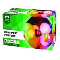 Fényfüzér Kertiparti - lila/lime, Basics, műanyag