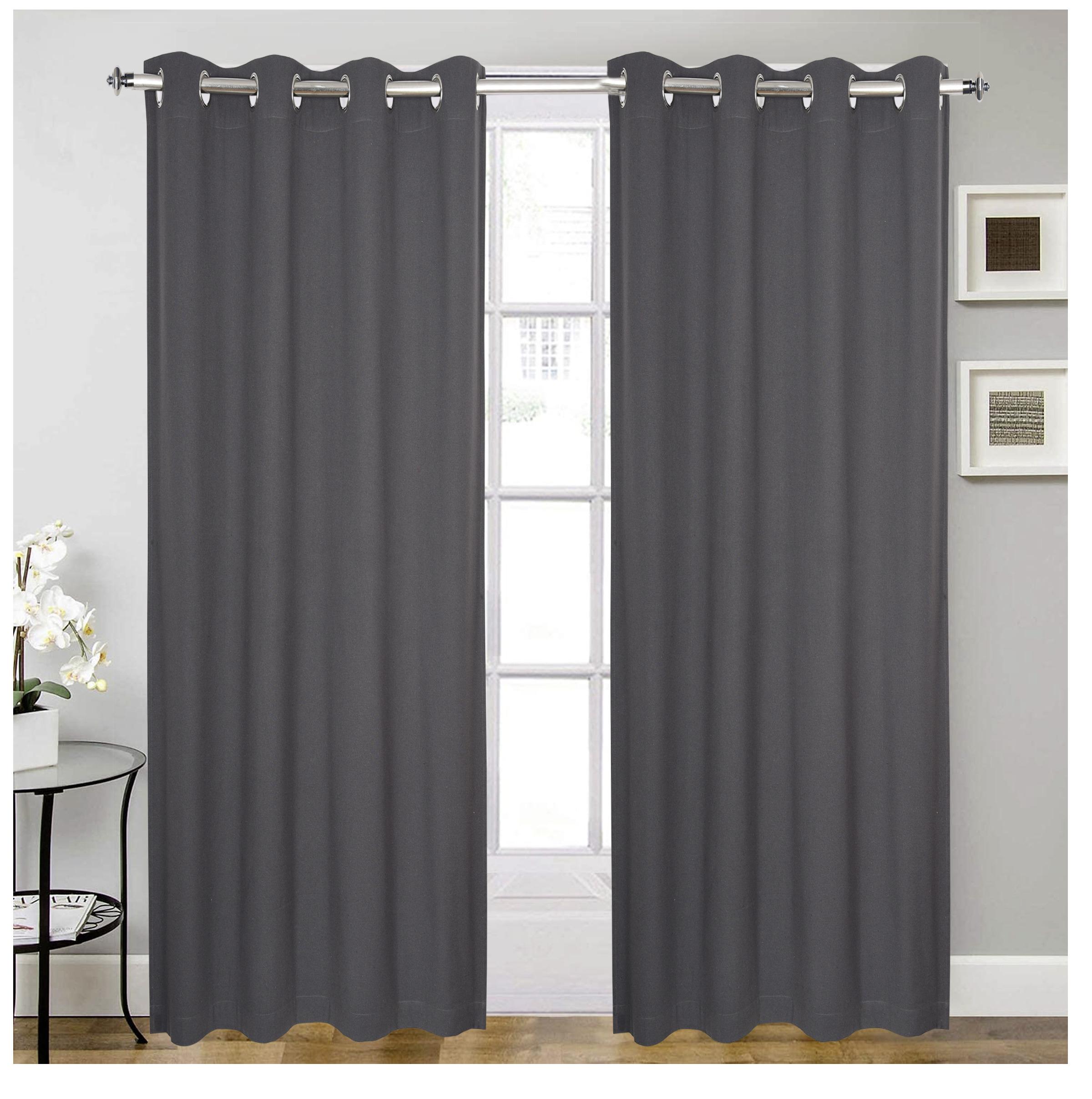 Vorhang Mit Ösen Greta 140x245 Cm Grau/silberfarben - Grau, MODERN, Textil (140/245cm) - Luca Bessoni