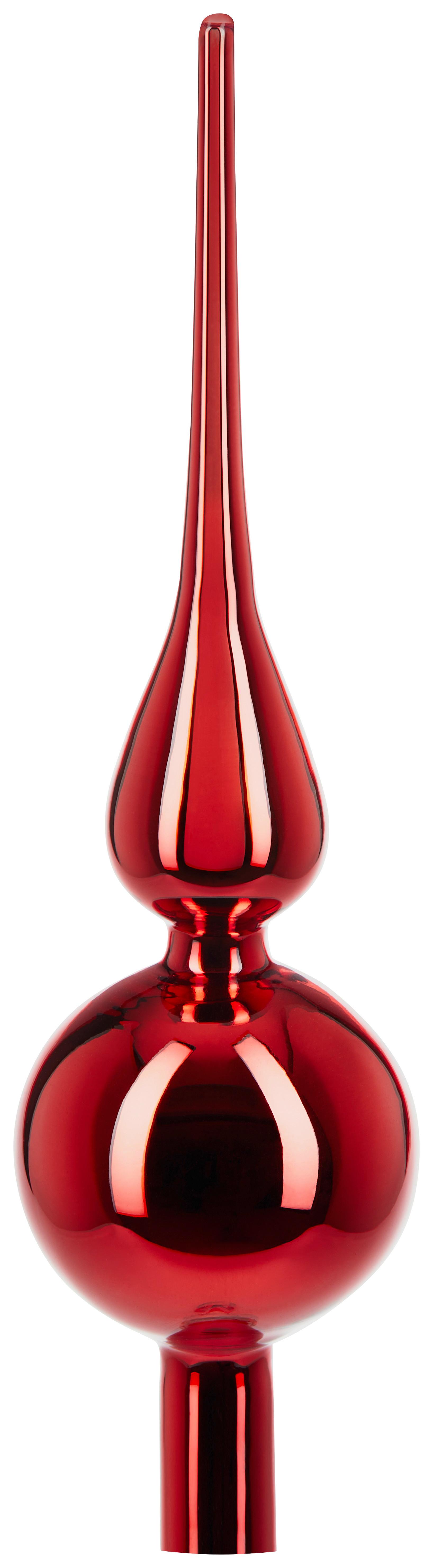 Christbaumspitze Rabia - Rot, KONVENTIONELL, Glas (7/28cm) - Luca Bessoni