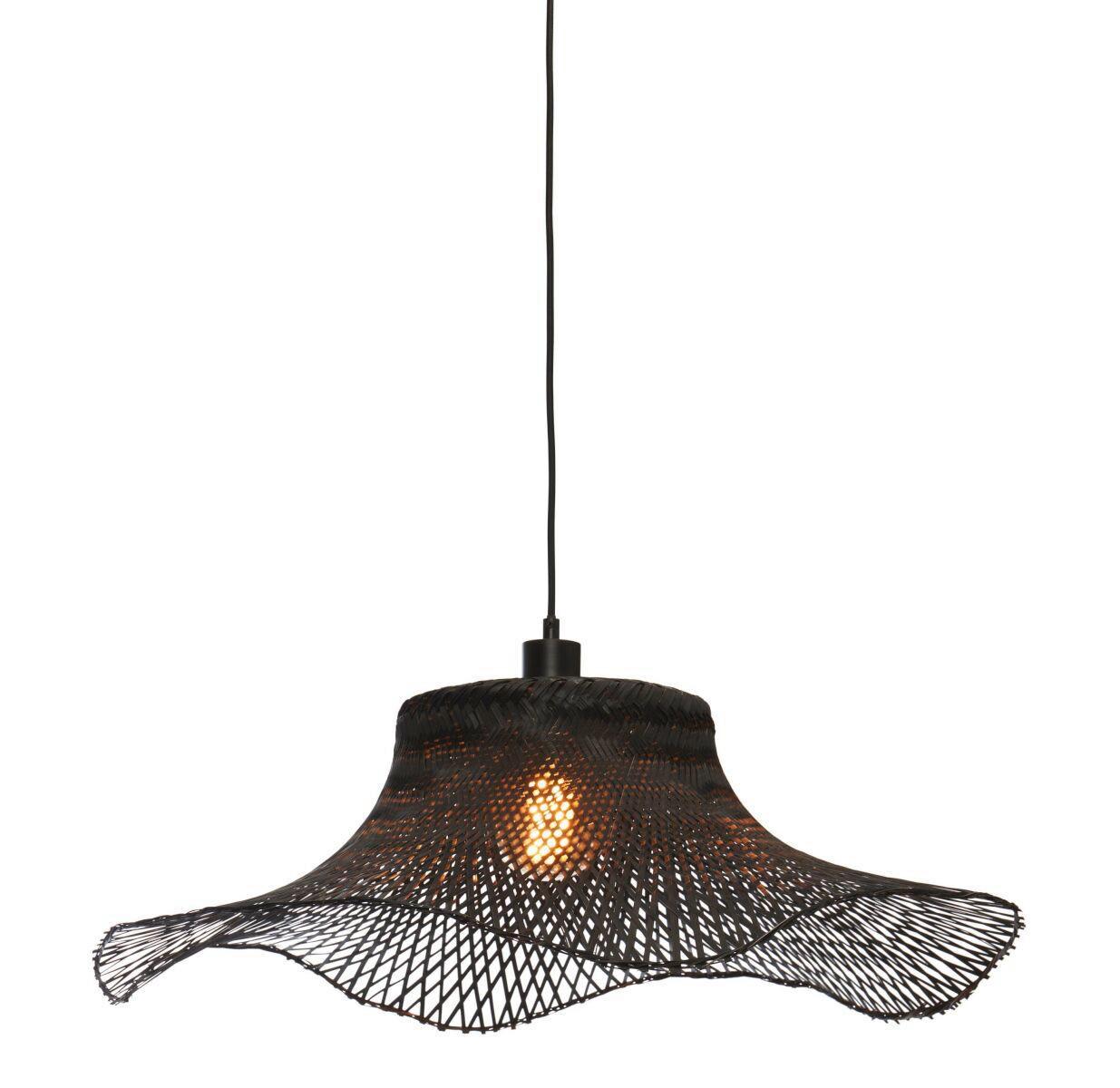 Hängeleuchte Ibiza/h65/b - Schwarz, Trend (50/50/15cm) - Good & Mojo