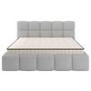 Polsterbett Cloudy mit Matratze Silberfarben, Lf: 180x200 cm - Silberfarben, Trend, Holz/Holzwerkstoff (180/200cm) - Luca Bessoni
