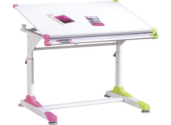 Jugendschreibtisch Neigbar B: 100 cm Weiß - Pink/Weiß, KONVENTIONELL, Holzwerkstoff/Metall (100/66/69(84)cm) - MID.YOU Jugendschreibtisch Neigbar B: 100 cm Weiß - Pink/Weiß, KONVENTIONELL, Holzwerkstoff/Metall (100/66/69(84)cm) - MID.YOU