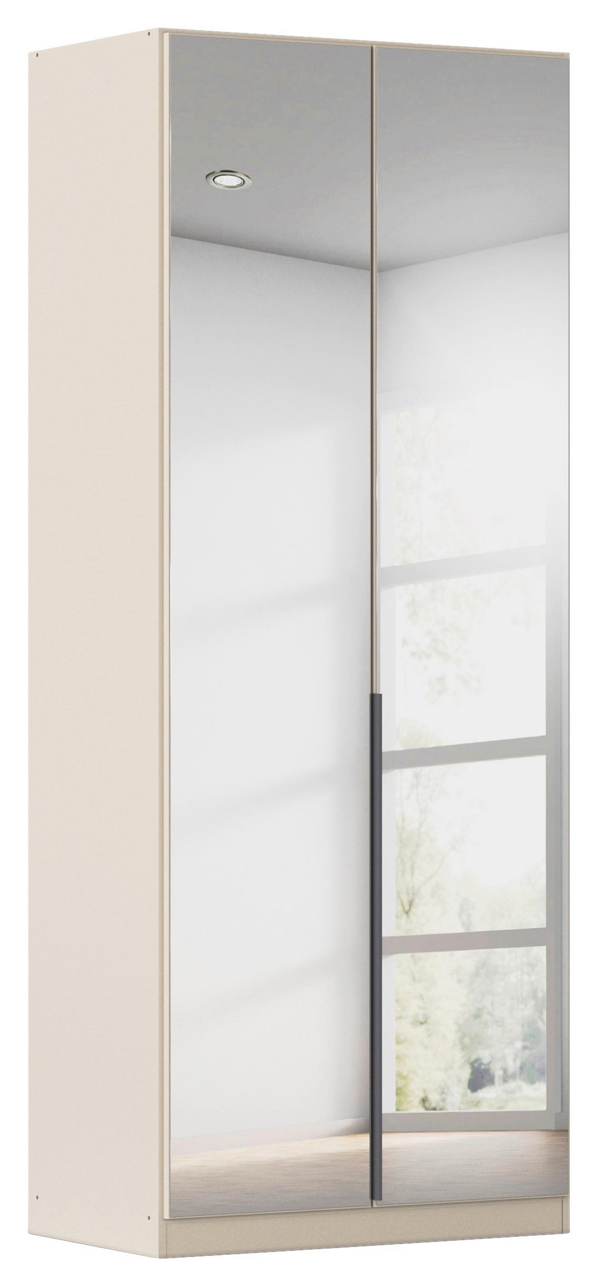 Šatní skříň Alabama Super ALABAMA-SUPER - barvy stříbra/barvy hliníku, Trend, kompozitní dřevo (91/229/54cm)