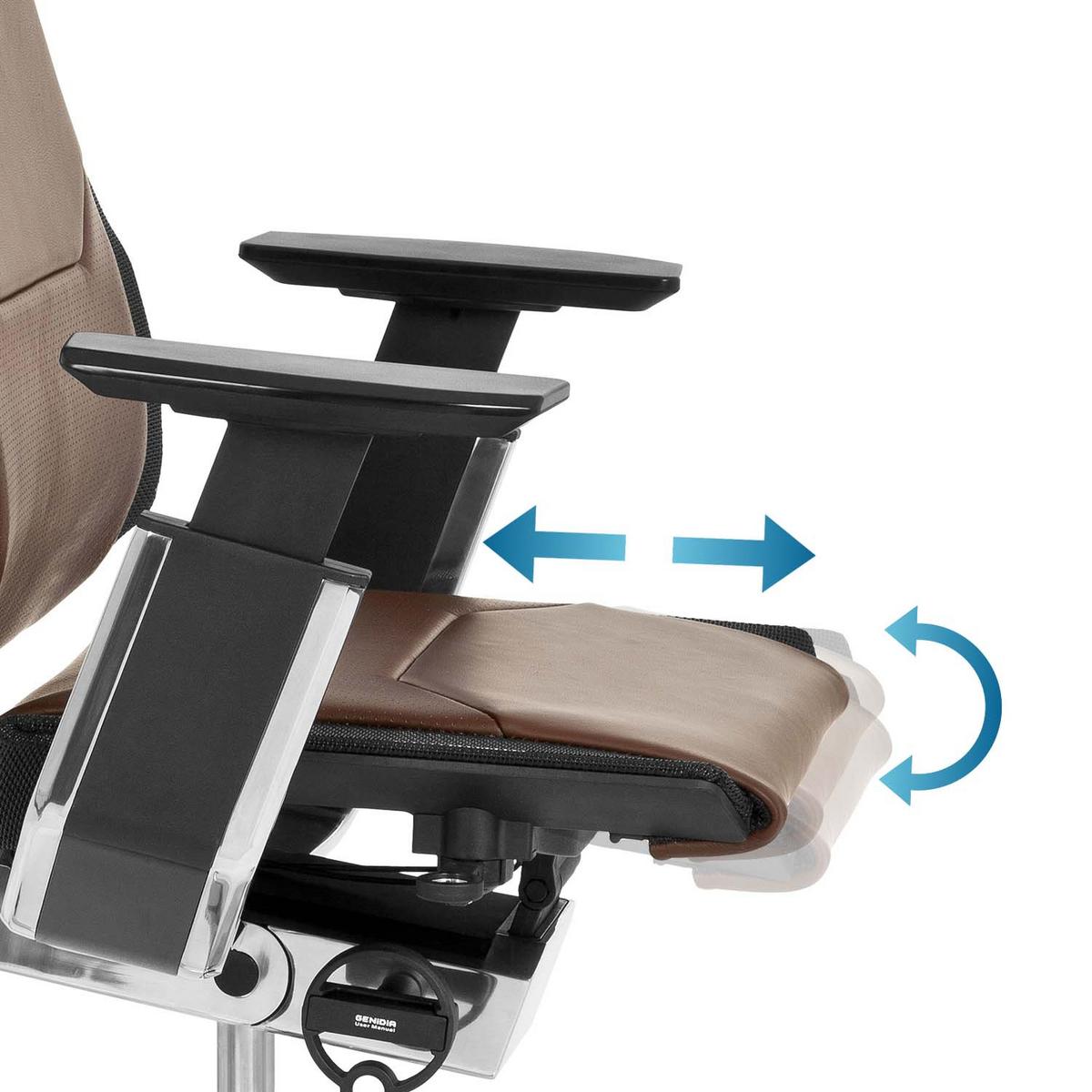 Drehstuhl mit verstellbarer Sitzfläche