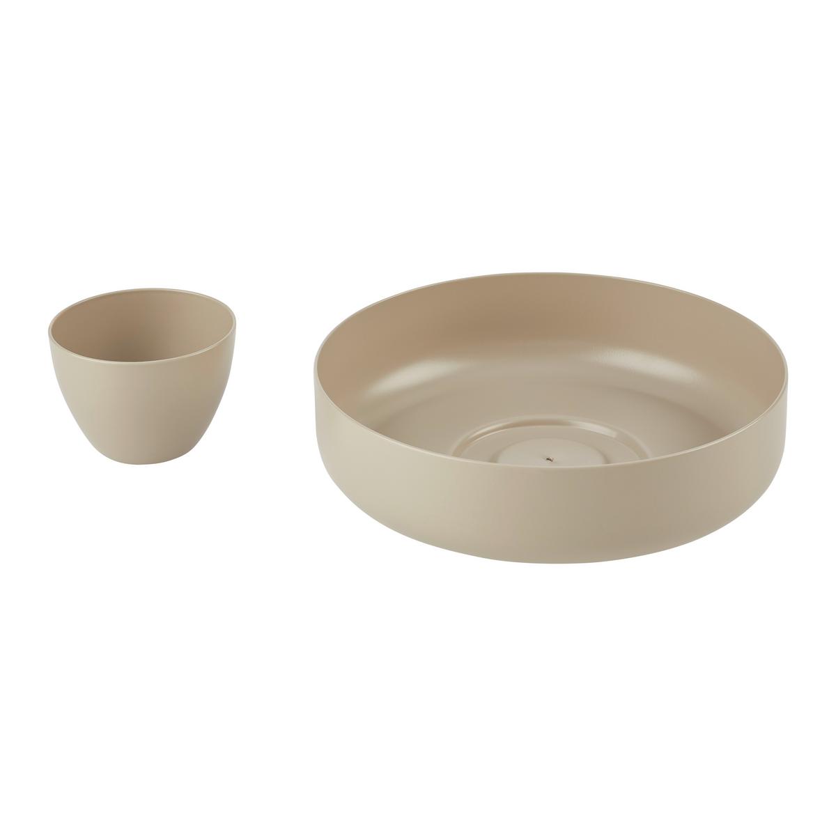 Misa na ovocie BETTY - béžová, Modern, kov (25/13cm) - Mömax