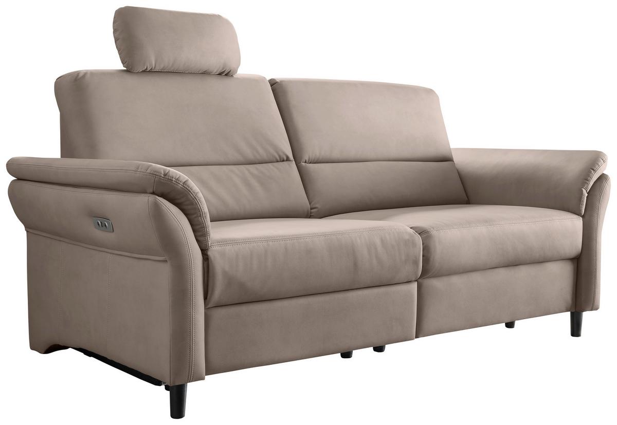3-Sitzer-Sofa Cavoli, Beige L B: 192 cm - Beige/Schwarz, MODERN, Textil (192/90/89cm) - Livetastic