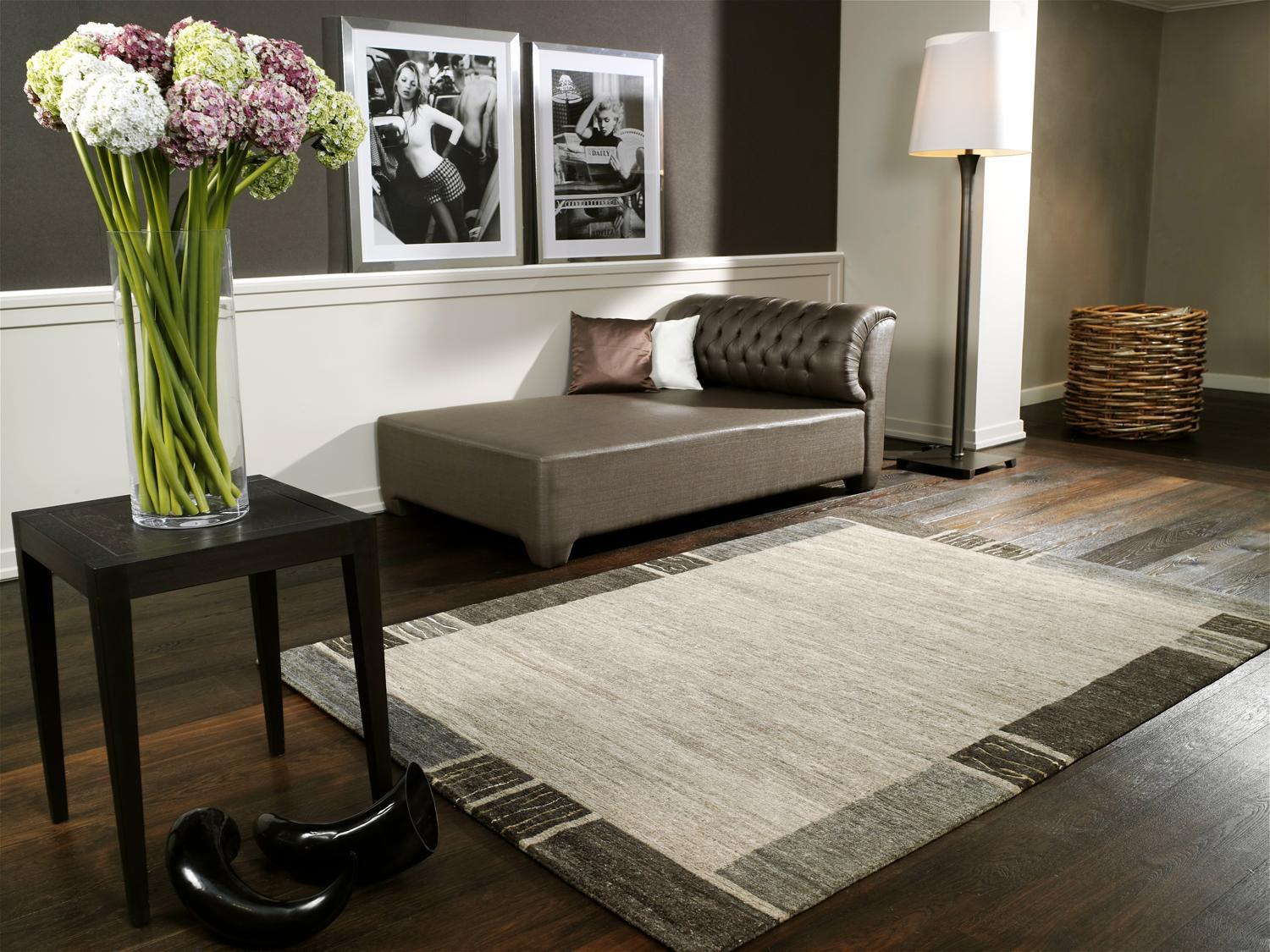 Orientteppich Naturfarbe Seide Natura Silk Greny 200x250 cm - Braun/Naturfarben, KONVENTIONELL, Textil (200/250cm) - Cazaris