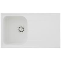 Spüle Respekta Stein Bxt: 86x50 cm - Weiß, Trend, Stein (86/20,9/50cm) - Respekta