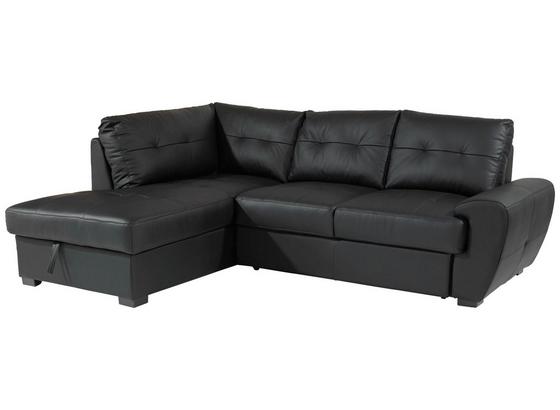 Sarokgarnitúra Burner Ii - Fekete, konvencionális, Bőr/Textil (174/244cm) Sarokgarnitúra Burner Ii - Fekete, konvencionális, Bőr/Textil (174/244cm)