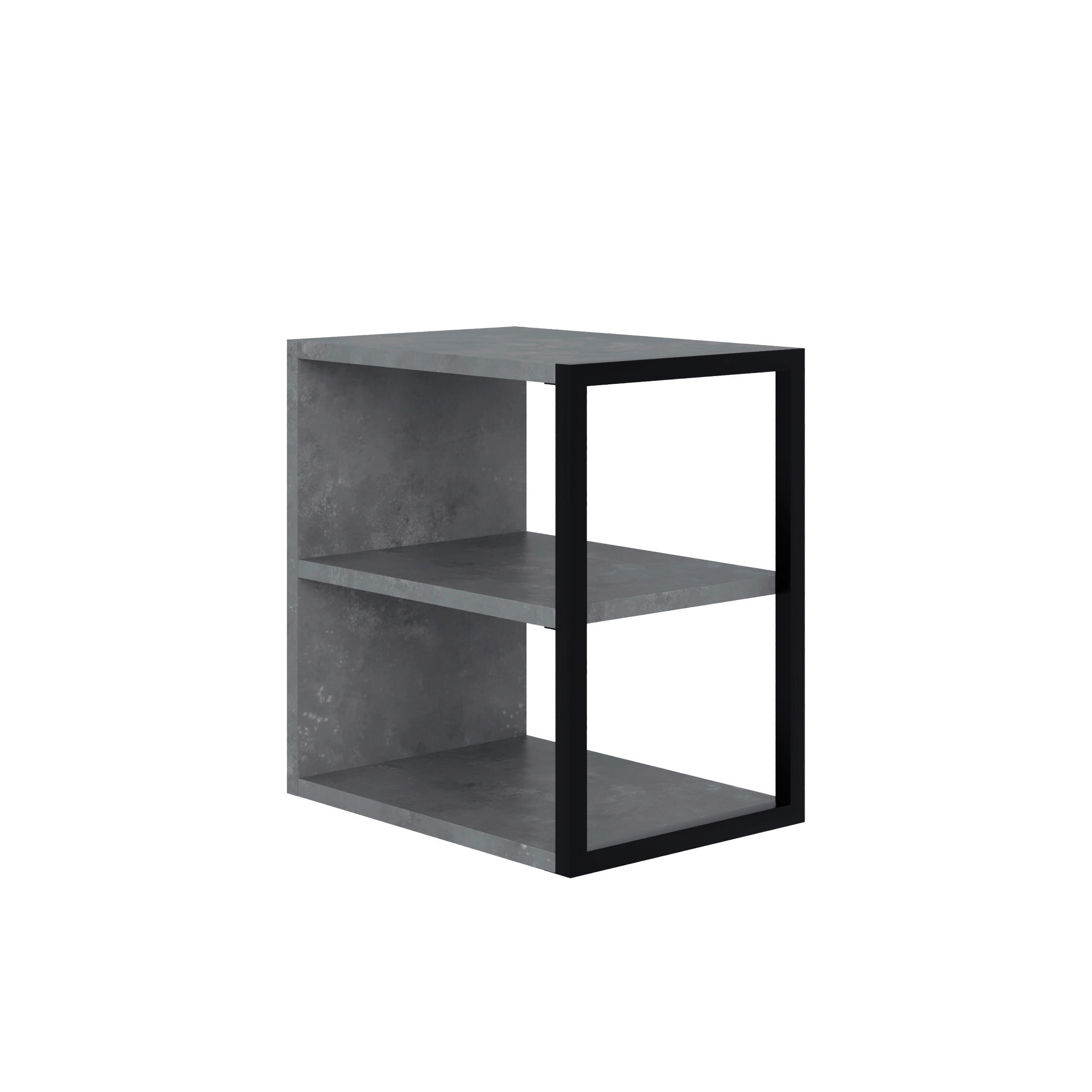 Couchtisch Echo Grau B: 30 Cm - Grau, Design, Holzwerkstoff/Metall (42/30/45cm) - Livetastic