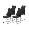 Schwingstuhl-set Ulla S Anthrazit - Edelstahlfarben/Anthrazit, MODERN, Textil/Metall (43/98/59cm) - MID.YOU