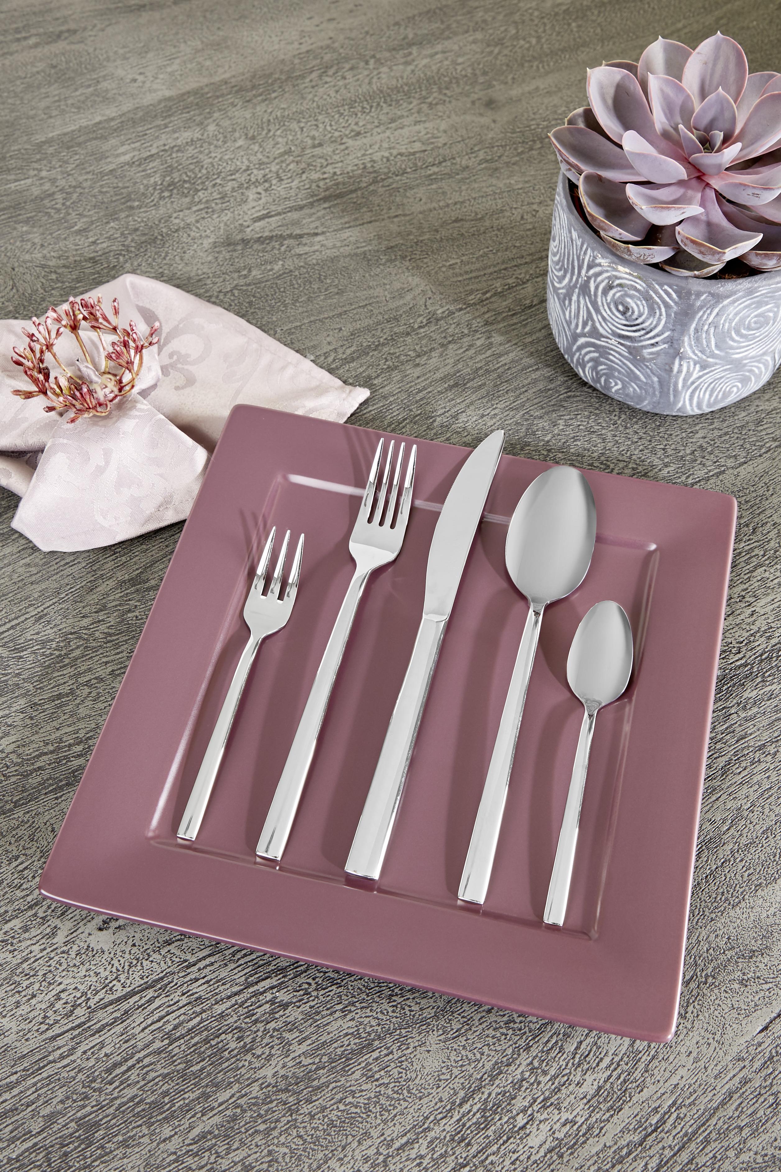 Besteckset 30-teilig Sean Für 6 Personen - Edelstahlfarben, ROMANTIK / LANDHAUS, Metall - James Wood