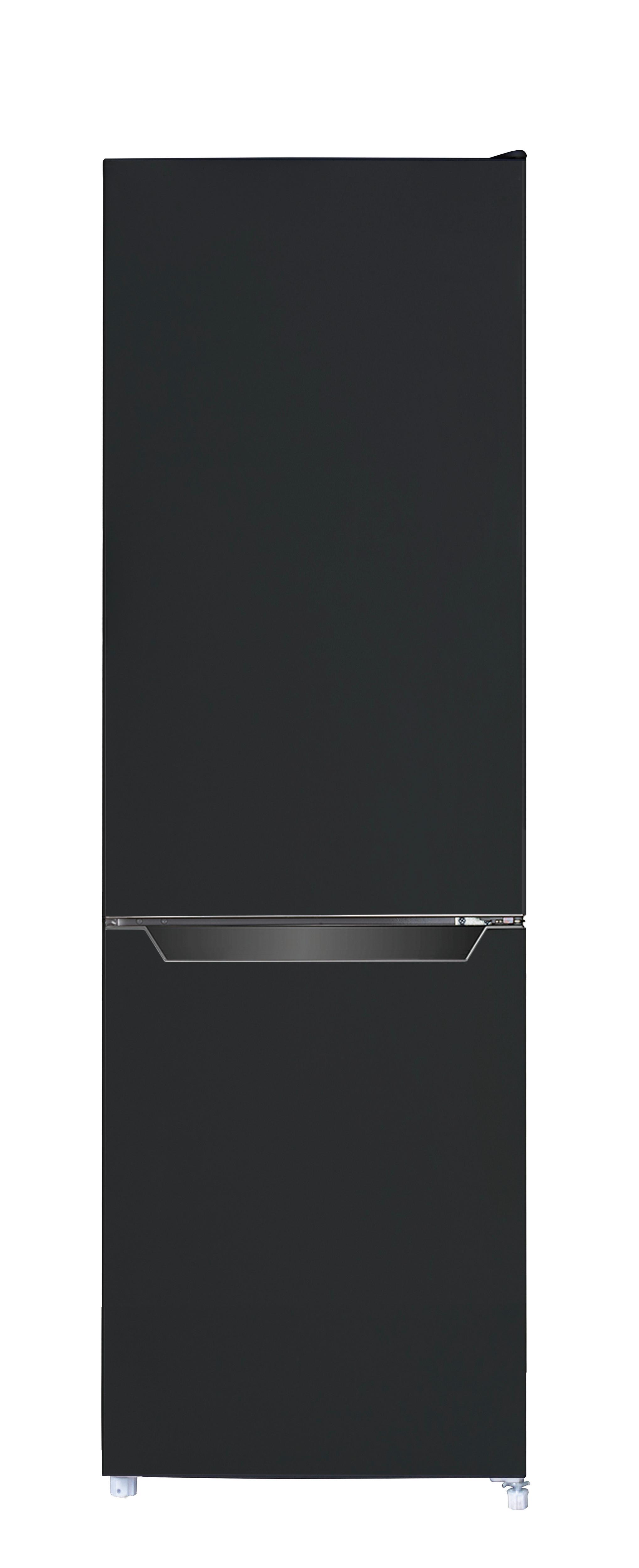 Kühl-gefrierkombination Savo Schwarz 48+109 L - Schwarz, Trend, Glas/Kunststoff (47,4/144/49,5cm) - Respekta