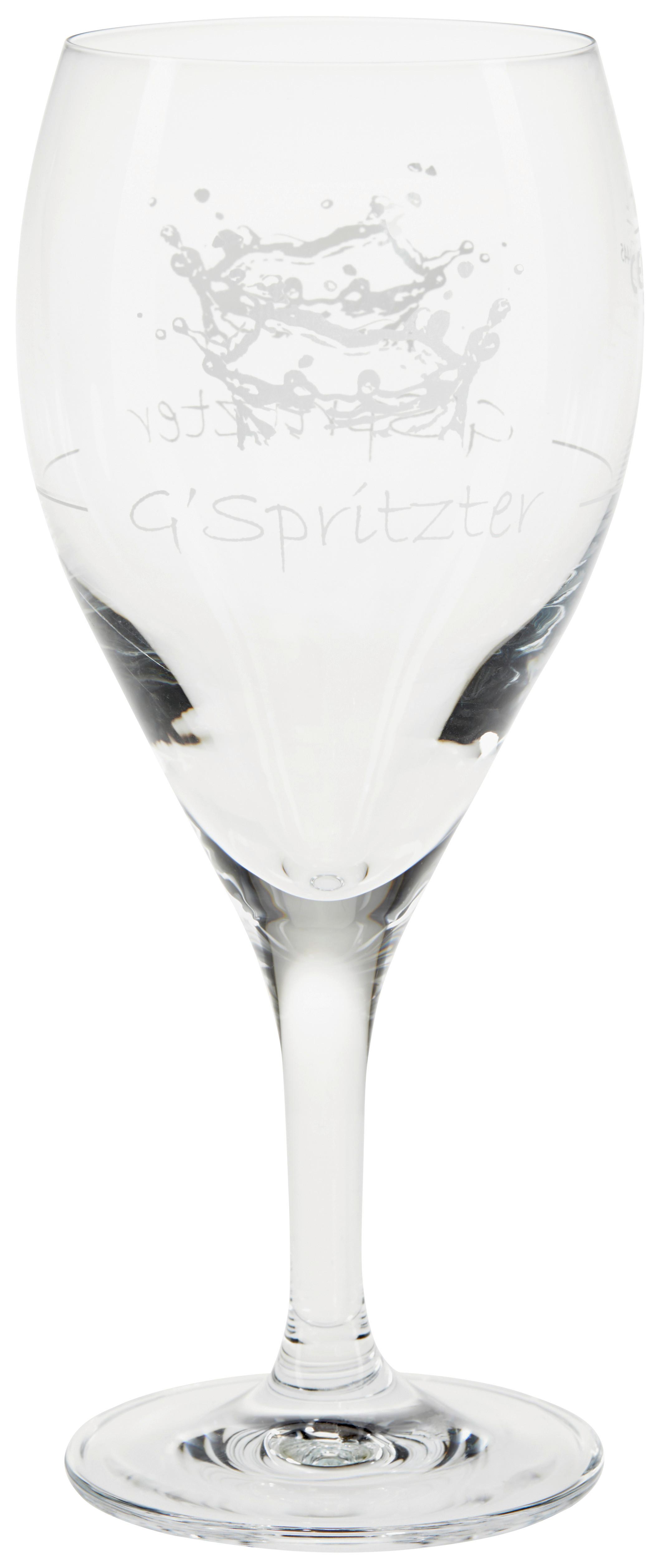 Spritzerglas G'spritzter, ca. 250 ml - Klar, Design, Glas (8,1/19cm) - Luca Bessoni
