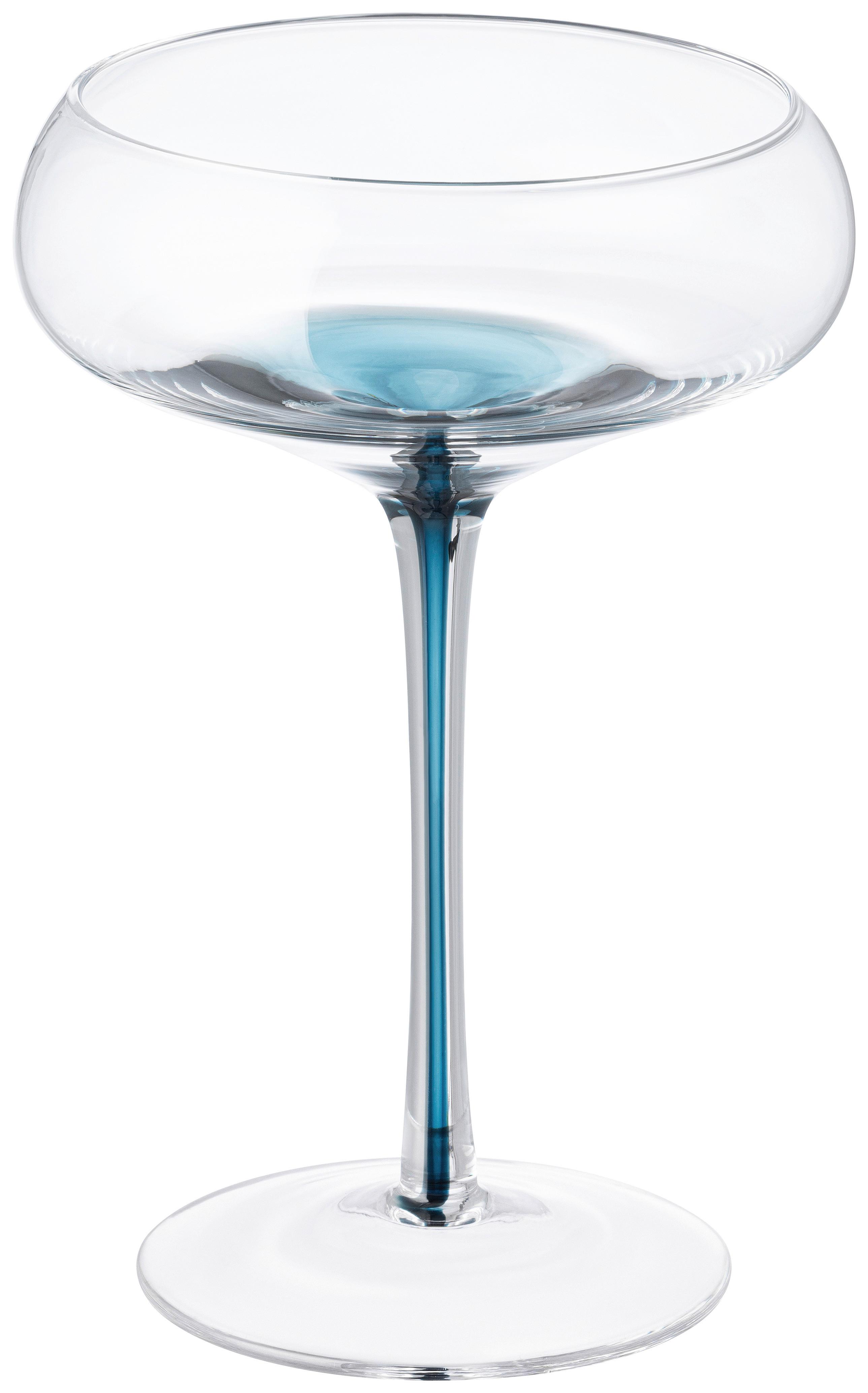 COCKTAILGLAS AURORA - Pastellblau, Design, Glas (10/16cm) - Luca Bessoni