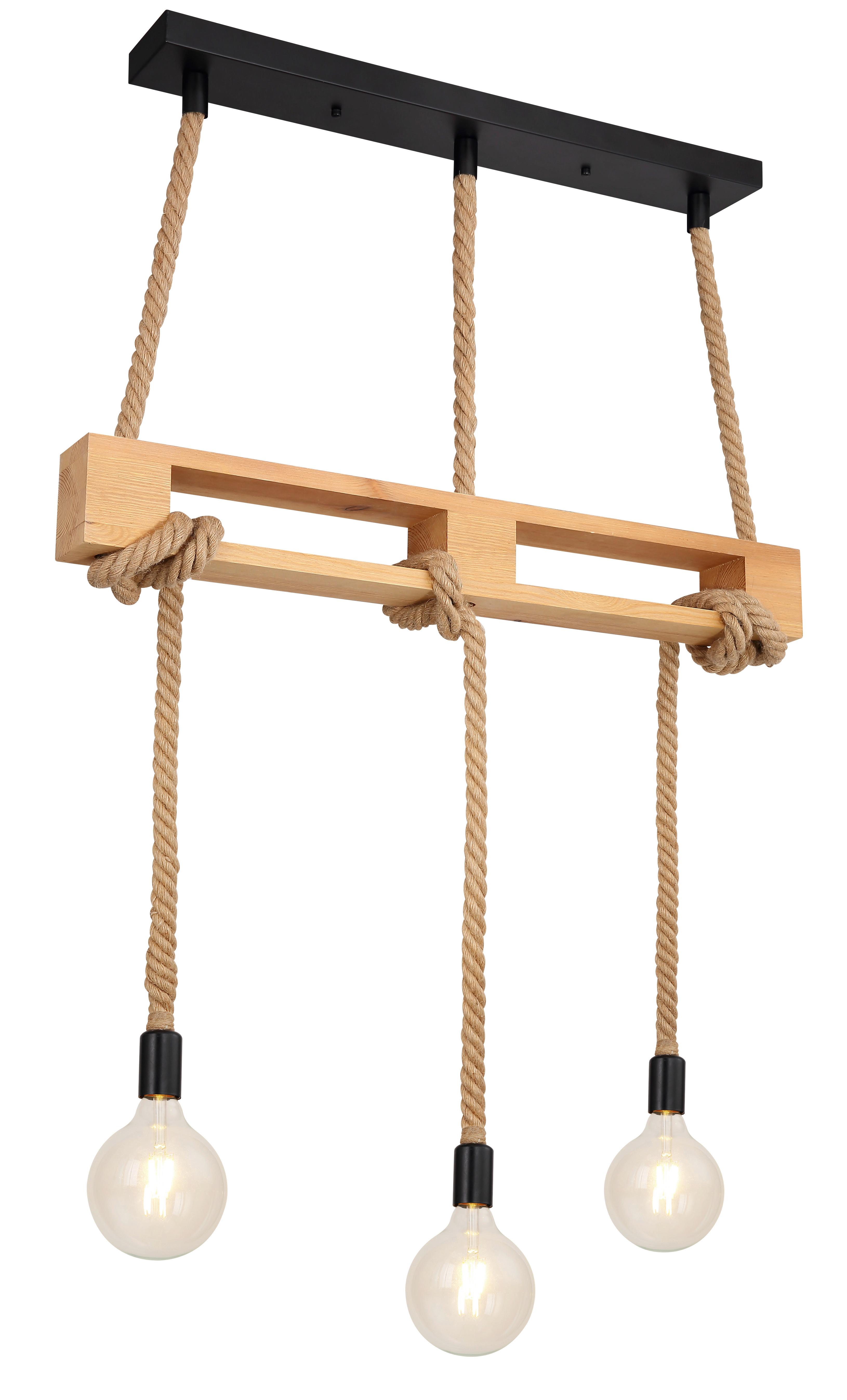 Häneleuchte H: 120 cm 3-Flammig, Industrial Style
