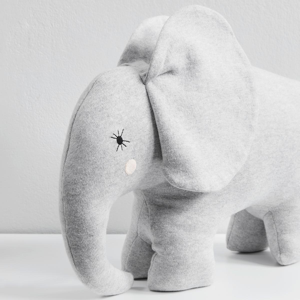 Hračka na maznanie ELLY sivá - sivá, Modern, textil (36/30cm) - Bessagi Kids