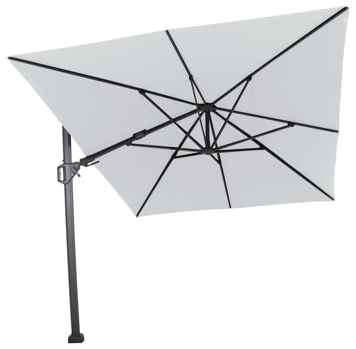 Ampelschirm Sunset N+ BxHxT 350x 252x260 cm Anthrazit/Grau - Anthrazit/Grau, KONVENTIONELL, Textil/Metall (350/260cm) - Siena Garden