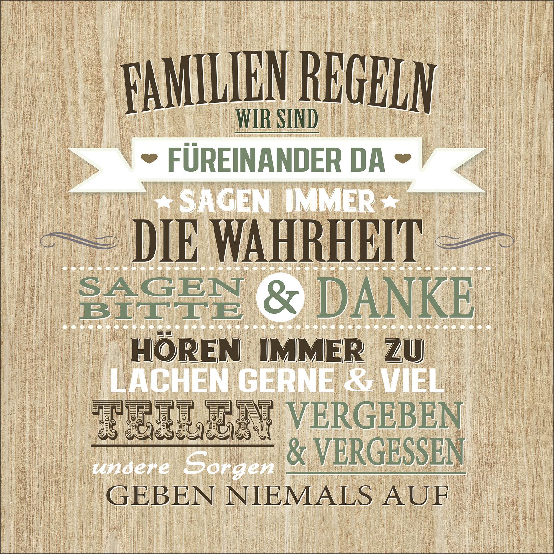 Dekopaneel mit Spruch